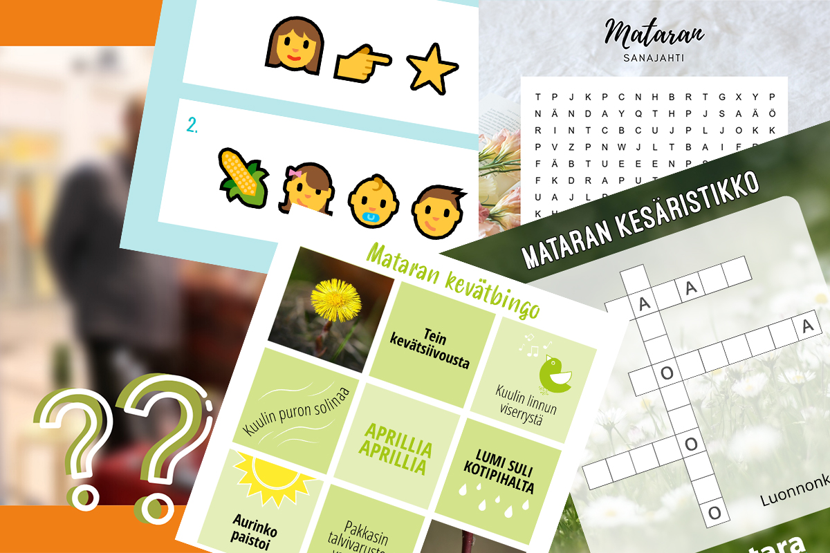 Mataran visailuja kollaasina